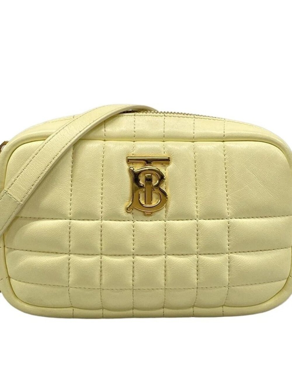Burberry Lola Camera Bag 8060836 8063025 Cream Leather Women's Shoulder Bag